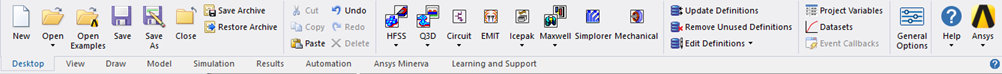 Icons available with Desktop tab selected