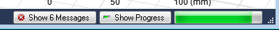 Progress indicator for top progress running