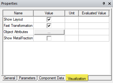Visualization Tab
