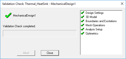 Validation Check Window