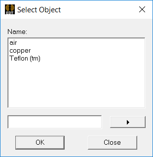 Select Object dialog.