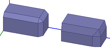 3D object with chamfers.