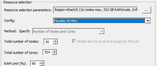 Resource Selectionm groupbox.