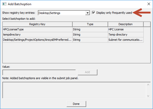 Add Batchoption Window