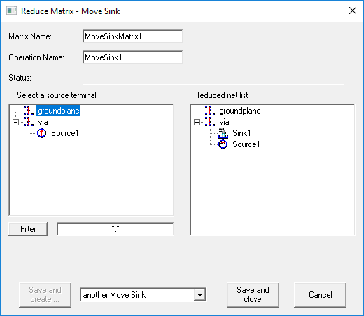 Reduce Matrix, Move Sink