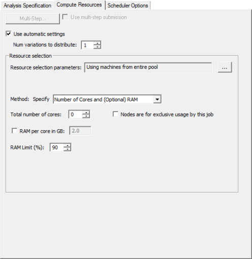 Compute Resources Tab
