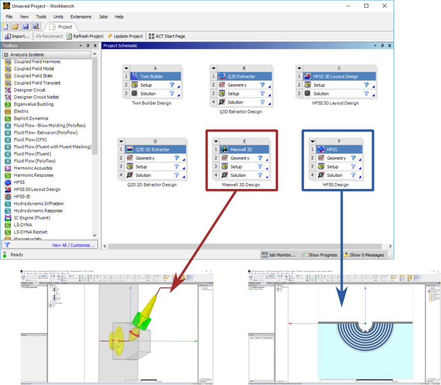 Workbench Linked to Projects