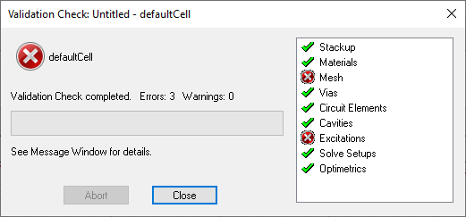 Validation Check Results Validation Check Results