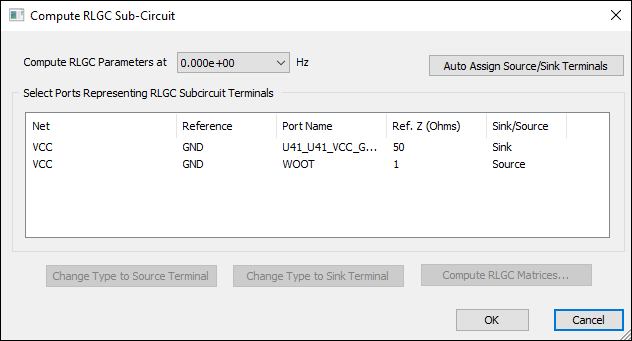 Compute RLGC Sub-Circuit