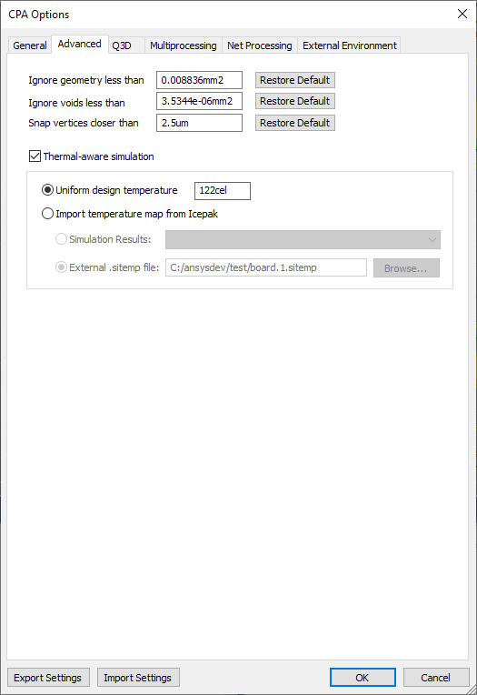 CPA Options Window > Advanced CPA Options Window > Advanced
