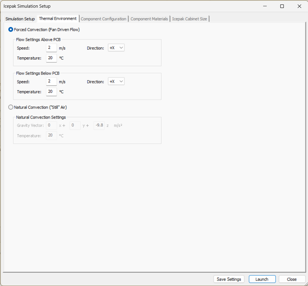Icepak Simulation Setup - Thermal Environment Icepak Simulation Setup - Thermal Environment