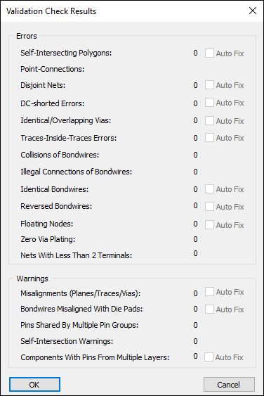 Validation Check Results