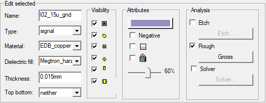 Edit Selected Grou Box > Analysis Area