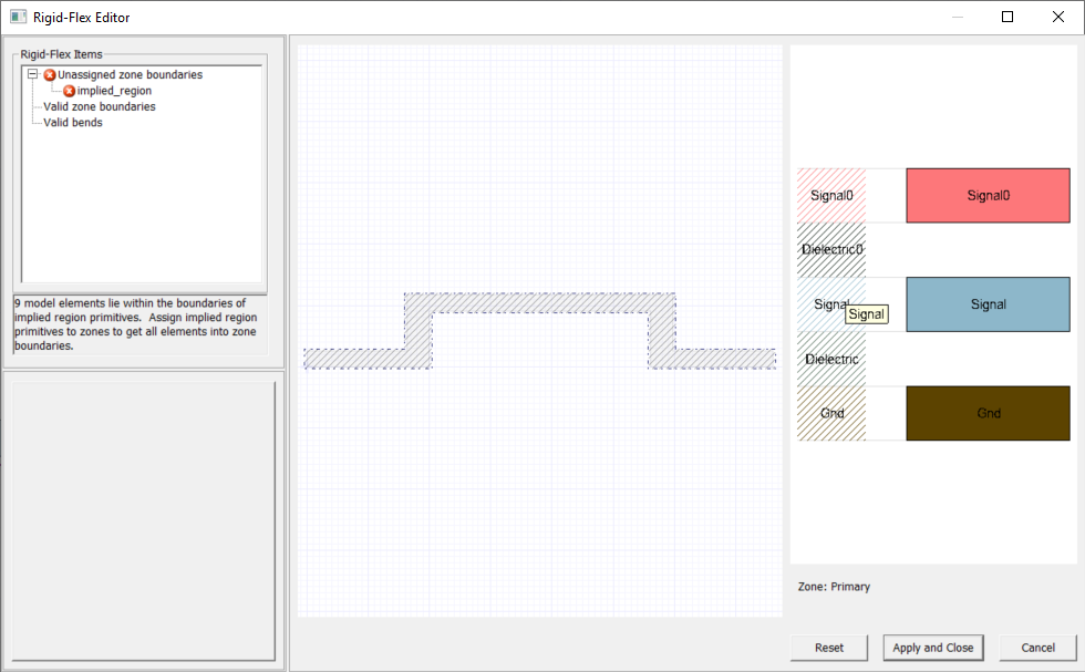Rigid-Flex Editor Window