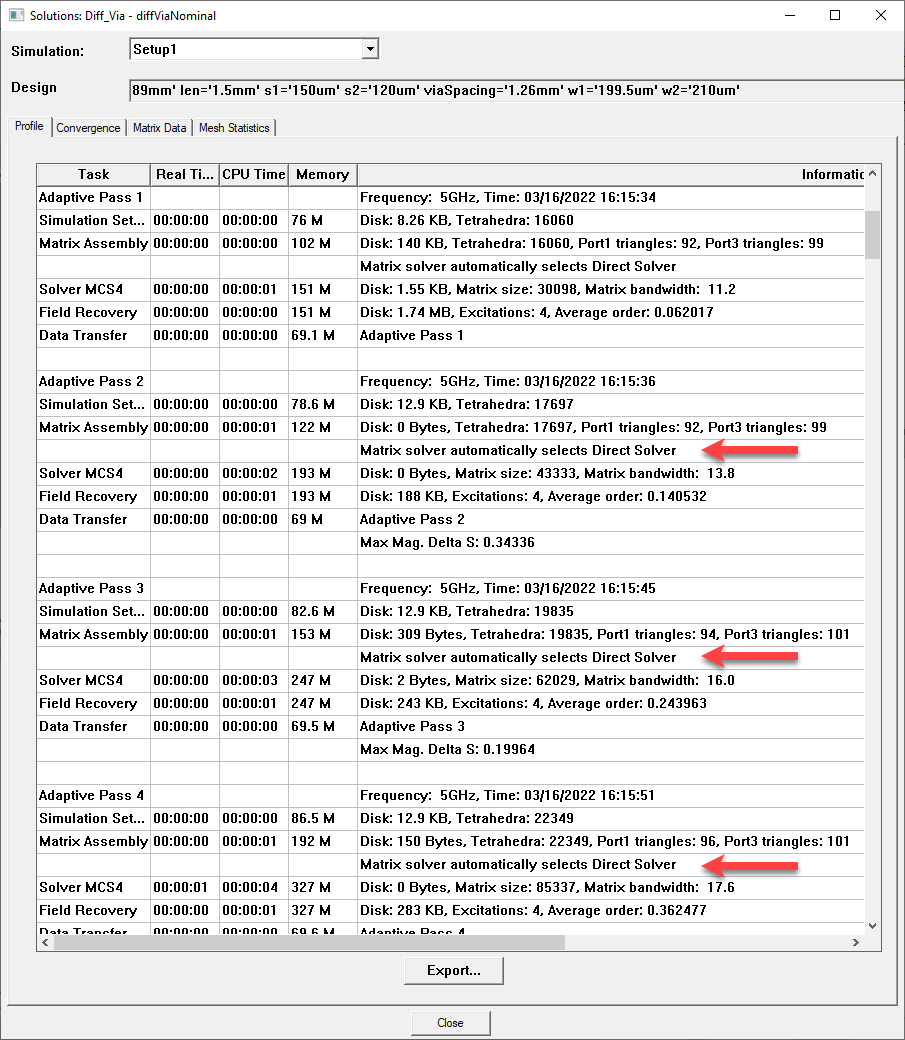 Solutions Window Example