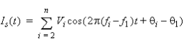 In-phase envelope signal equation.