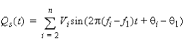 Quadrature-phase envelope signal equation.