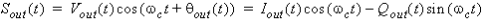 Equation for nonlinear output voltage calculated in the time.
