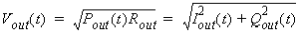 V out equation.