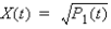 X of t equation.
