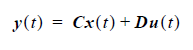Vector of output equations