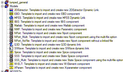 Selecting a Model to Import