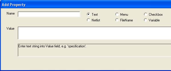 Add Properties Example Design Edit Component Properties window