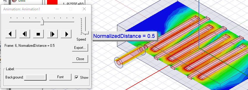 Animation Control panel.