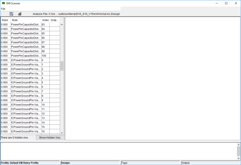 EMI Scanner Window