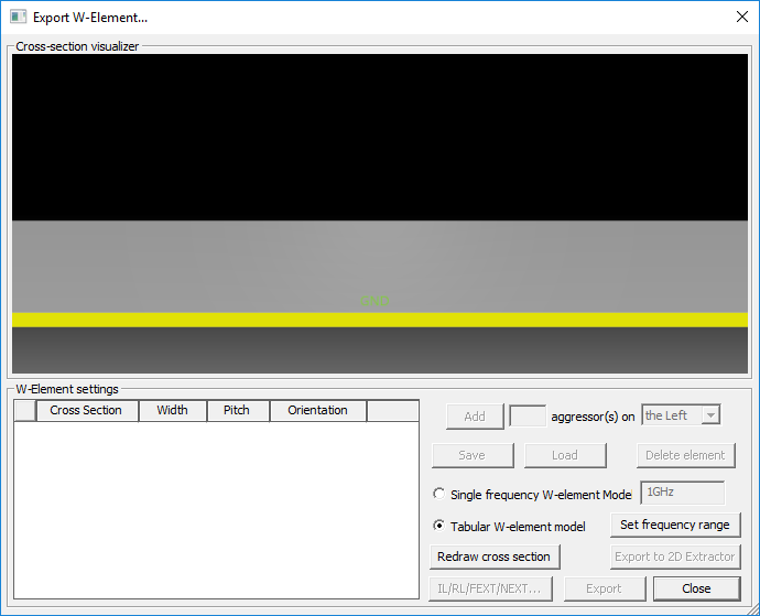 Export W-element Export W-element