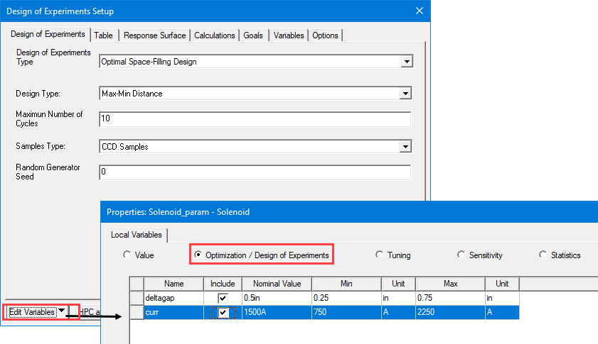 Local Variables tab.