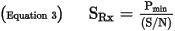 Rx susceptibility equation.