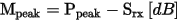 Peak EMI margin equation in dB