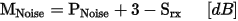 Noise in-channel EMI Margin equation in dB