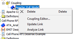 Right-click menu.