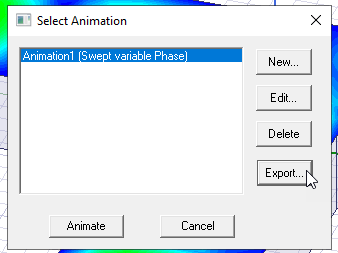Select Animation dialog.