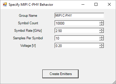 Specify MIPI-C Phy Behavior Window