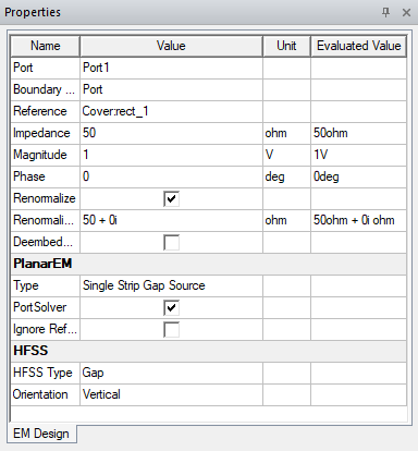 Properties Window Properties Window