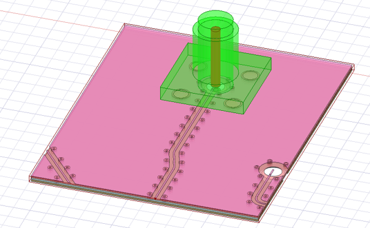 Modeler viewer with two components.