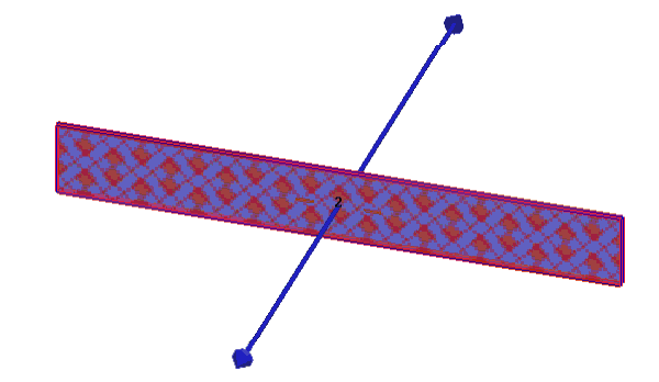 Model with dembedded lengths highlighted. 