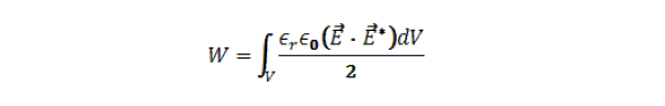 Alt for calculating the peak electrical energy in a volume.