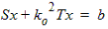 Matrix equation for a lossless resonant frequency.