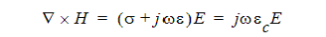 Time harmonic form of Maxwell's equations