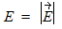 E equals determinant of E vector