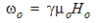 omega naught equation