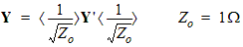 Y matrix derivation