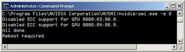 Administrator command prompt dialog.