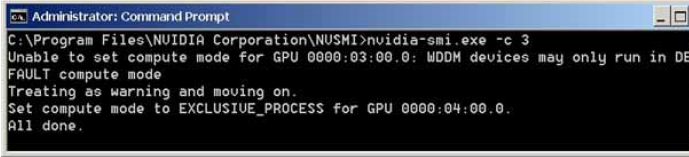 Administrator command prompt dialog.