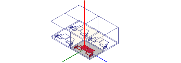 Four unit cells model.