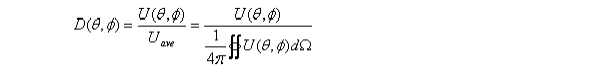 The directivity of the abservation angle equation.